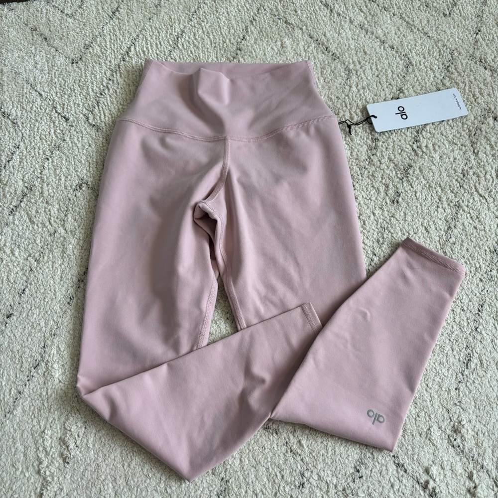 ALO Yoga Ballet Pink 7/8 Airbrush High Waisted Legging